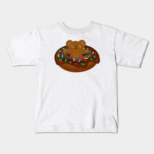 Donut bear (chocolate icing) Kids T-Shirt